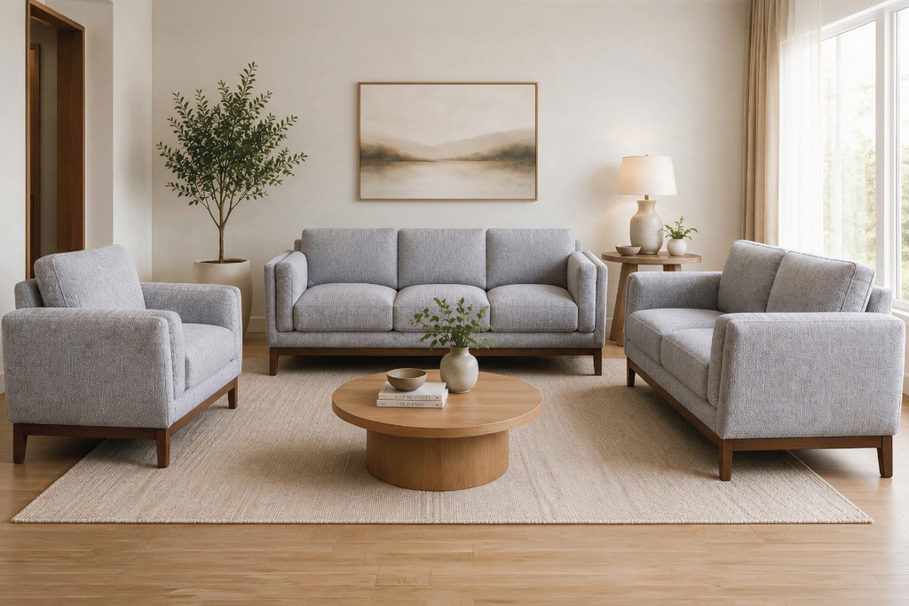 COVE 6 Seater Fabric Sofa (3+2+1)