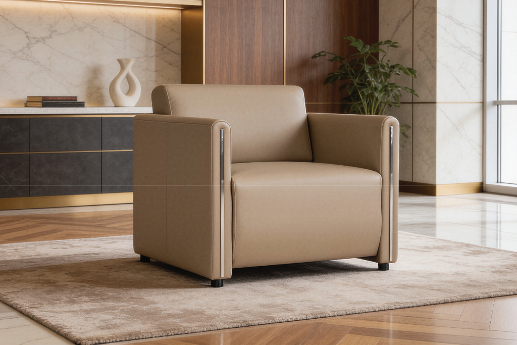 LONDON Single Seater Leatherette Sofa