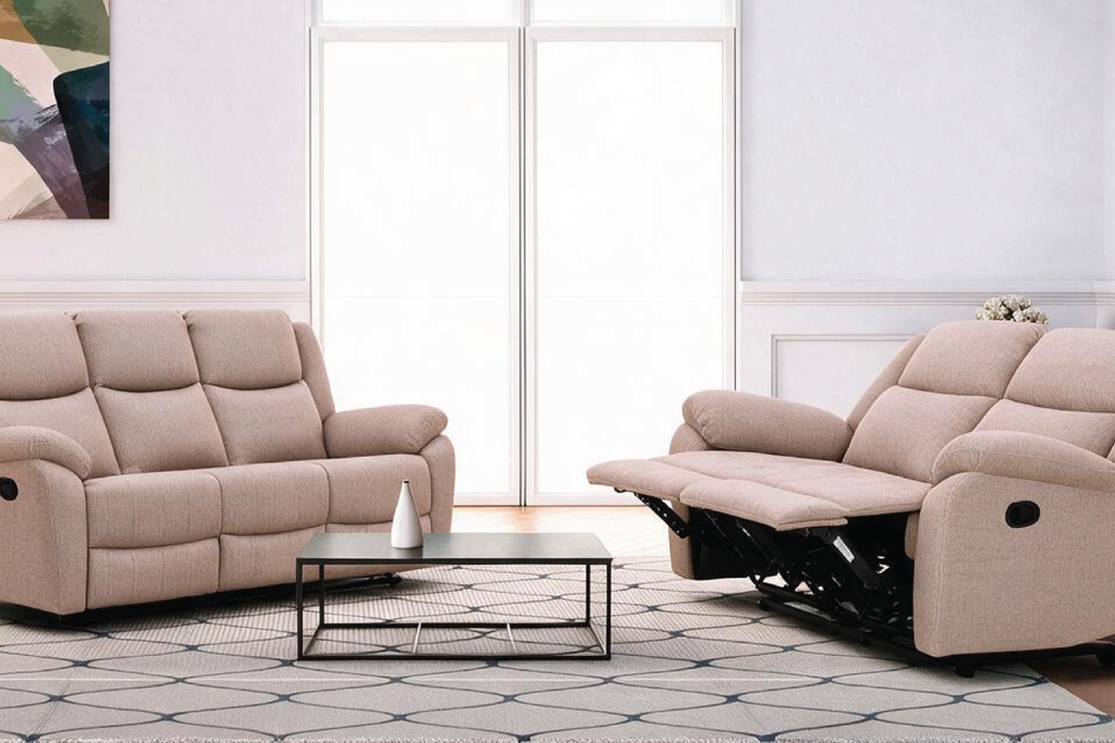 KYLIE 5 Seater Fabric Recliner (3+2)