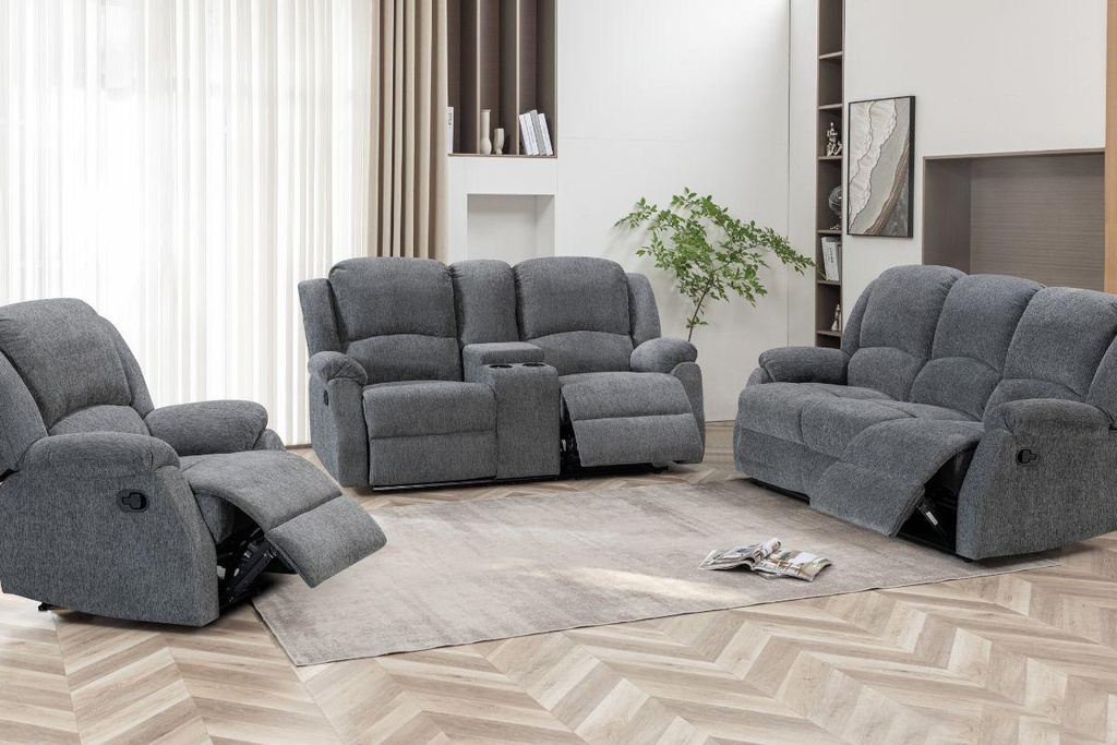 JOEL 5 Seater Fabric Recliner (3+2)