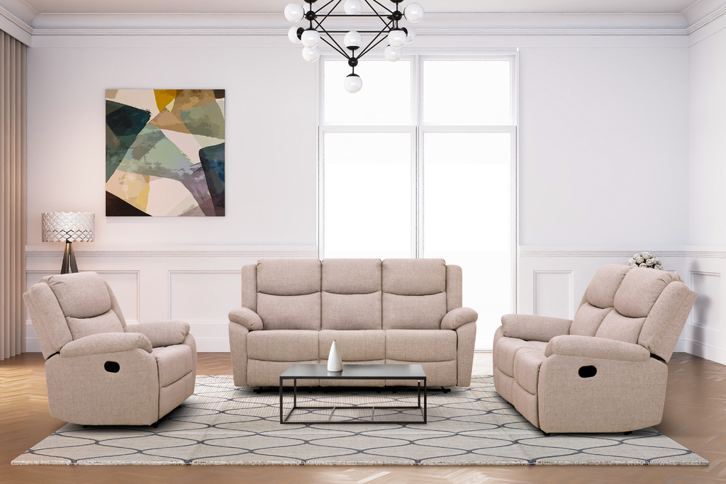 KYLIE 6 Seater Fabric Recliner (3+2+1)