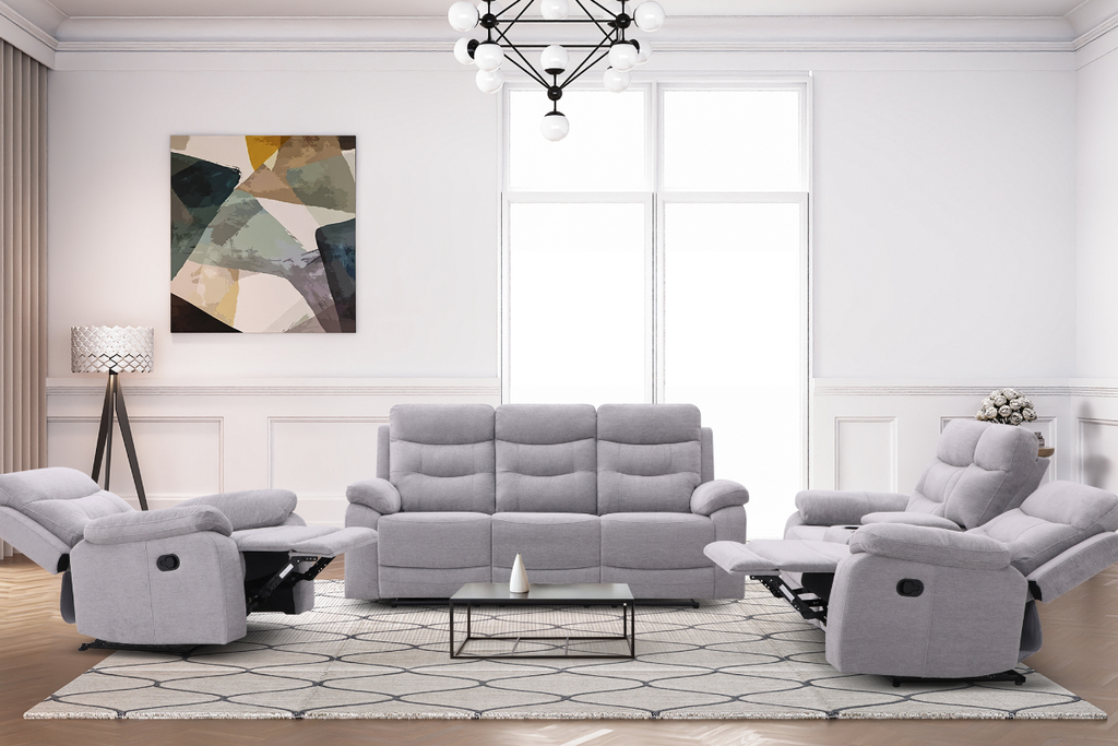 DOMINIC 6 Seater Fabric Recliner (3+2+1)
