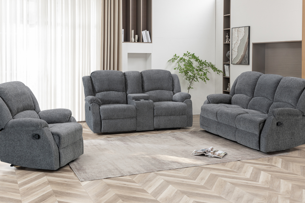 JOEL 7 Seater Fabric Recliner (3+2+1+1)