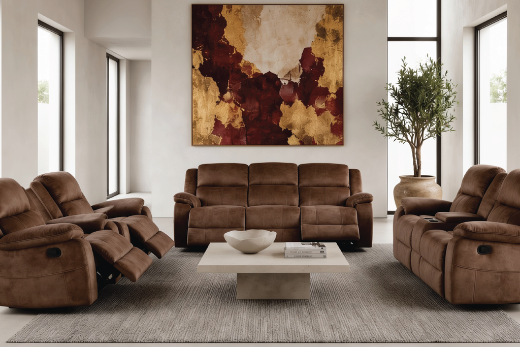 TAYLOR 7 Seater Fabric Recliner (3+2+1+1)