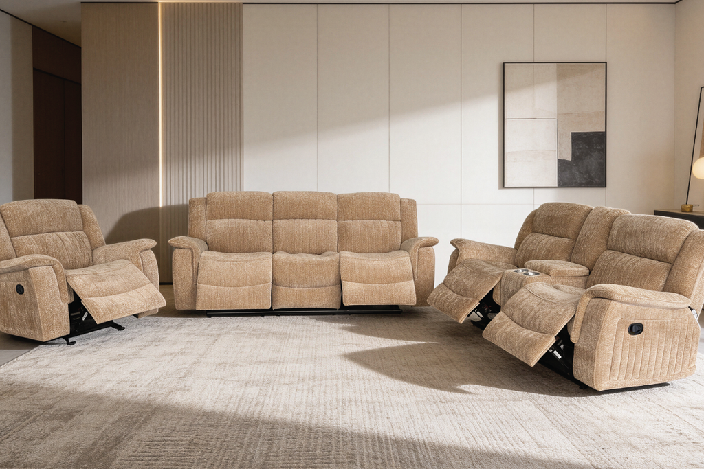 FLORINA 7 Seater Fabric Recliner (3+2+1+1)