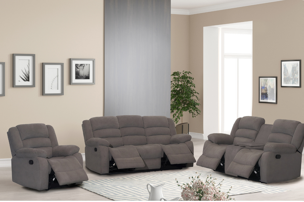 JASPER 6 Seater Fabric Recliner (3+2+1)