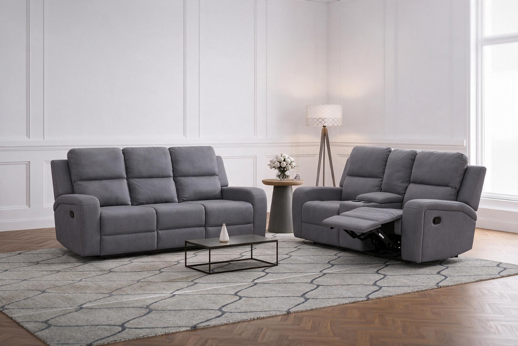 HUGO 5 Seater Fabric Recliner (3+2)