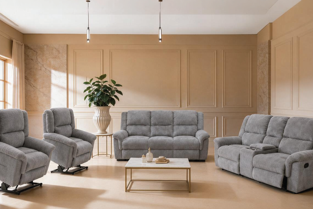 ROSS 7 Seater Fabric Recliner (3+2+1+1)