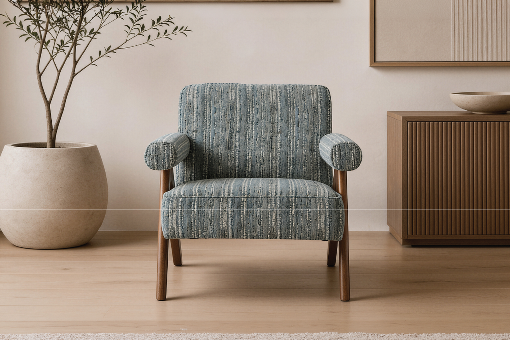 HUDSON Fabric Accent Chair