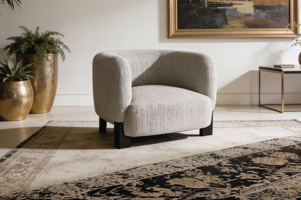RILES Fabric Swivel Accent Chair 