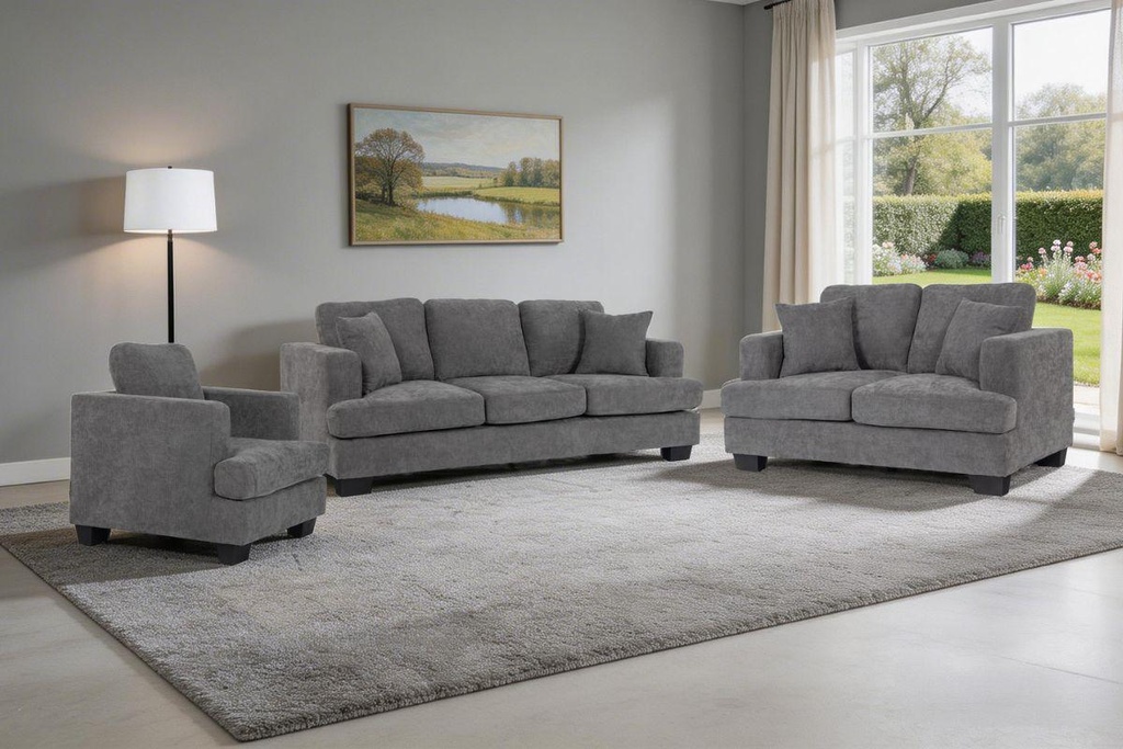 KIAN 6 Seater Fabric Sofa (3+2+1)