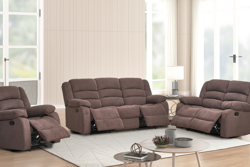 JASPER 6 Seater Fabric Recliner (3+2+1)