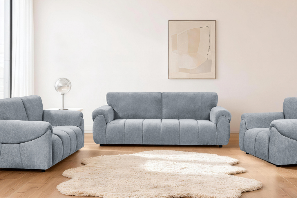 CURVE 6 Seater Fabric Sofa (3+2+1)