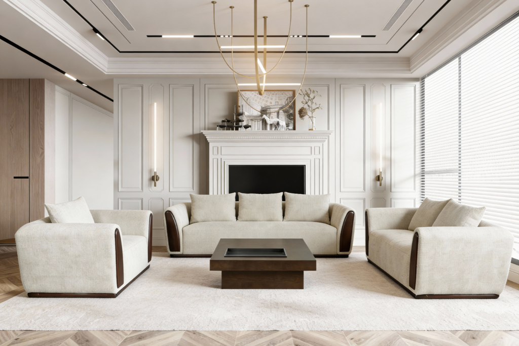 CASTELLO 8 Seater Fabric Sofa (4+2+1+1)